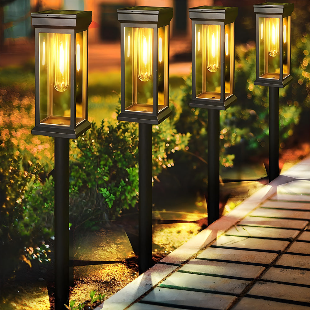 IP65 Waterproof Dusk to Dawn Sensor Solar Stake Lights