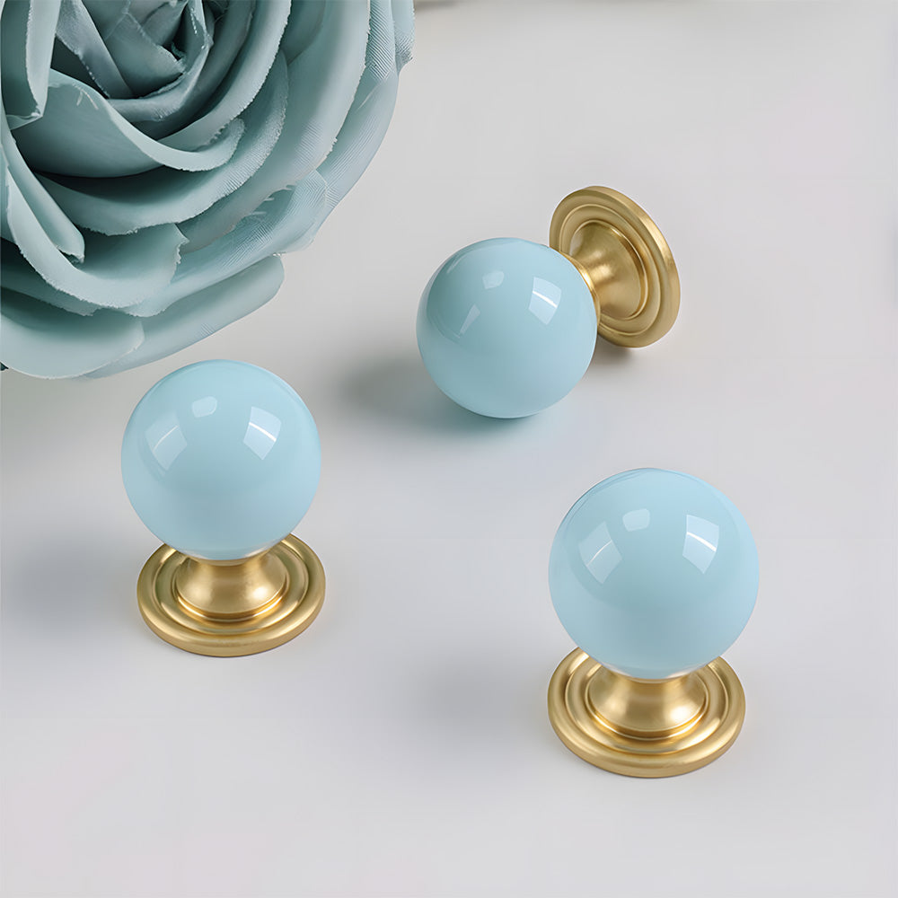 Creative Brass Ball Cabinet Drawer Knobs