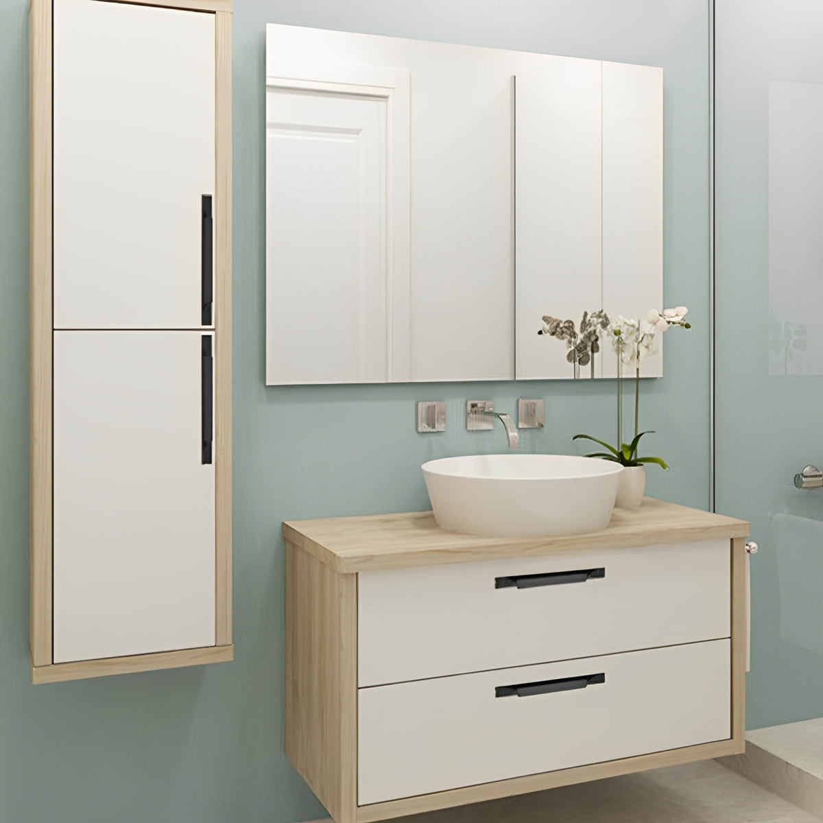 Contemporary Living Room Furniture Edge Cabinet Handles