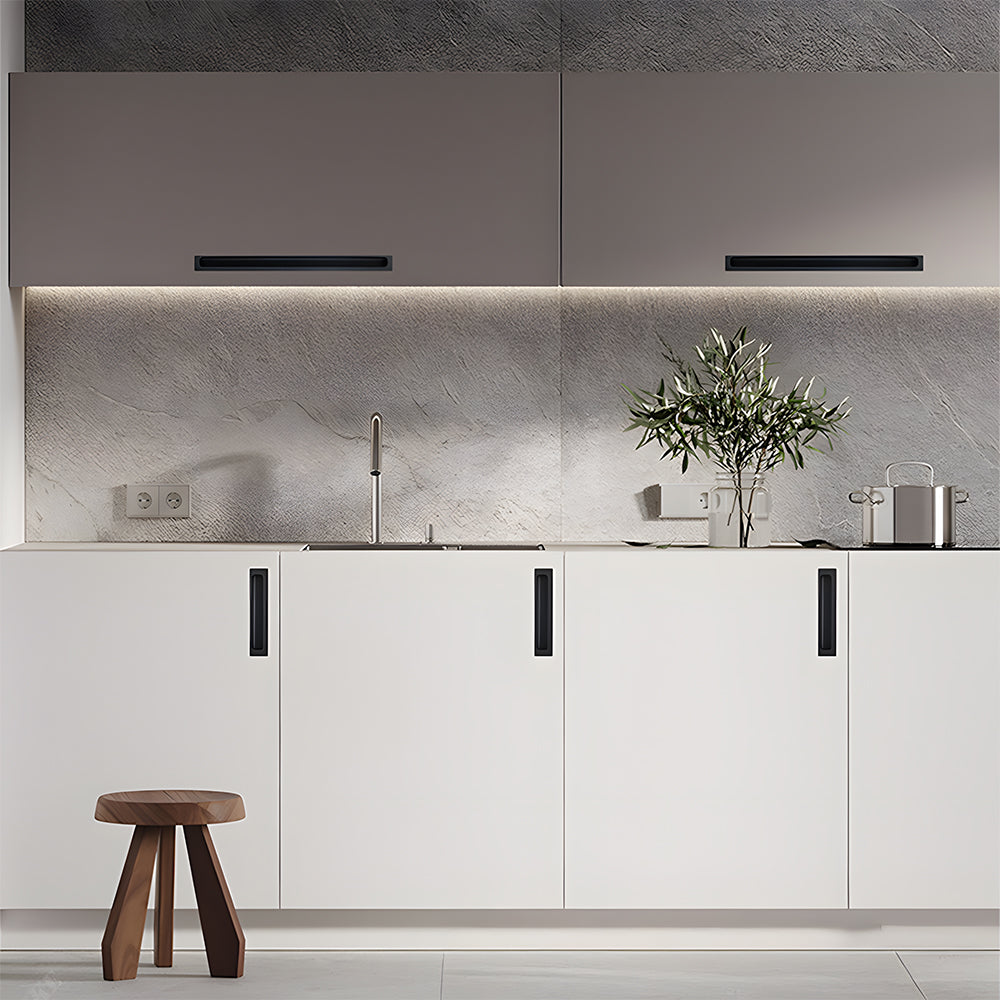 Retro Invisible Recessed Finger Edge Pull Cabinet Handles