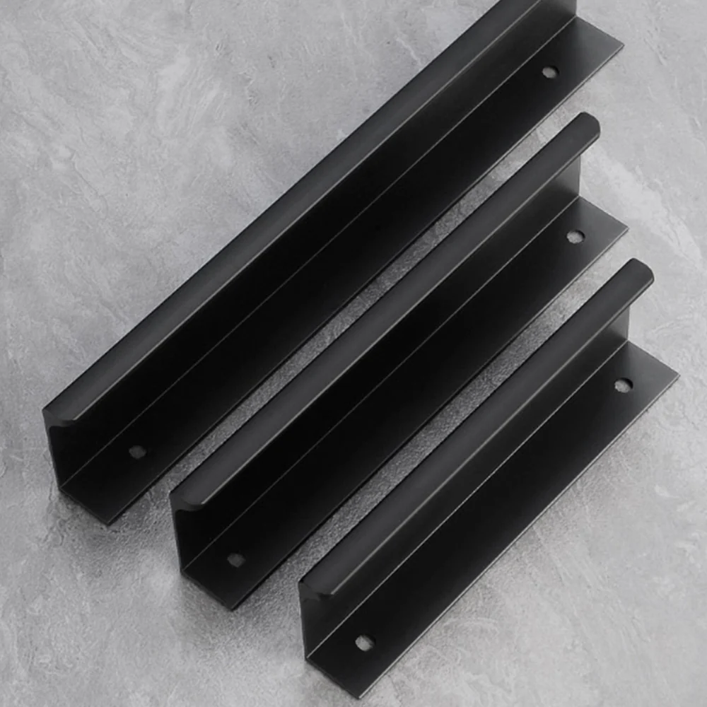 Classic Aluminum Alloy Arc Edge Invisible Cabinet Handles