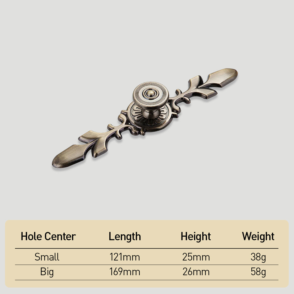 Flower Cabinet Door Handles With Plate