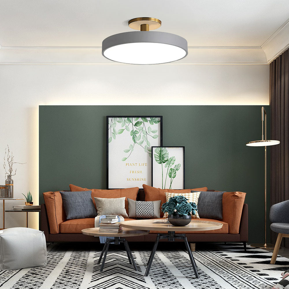 Modern Living Room Flush Mount Round Ceiling Lighting