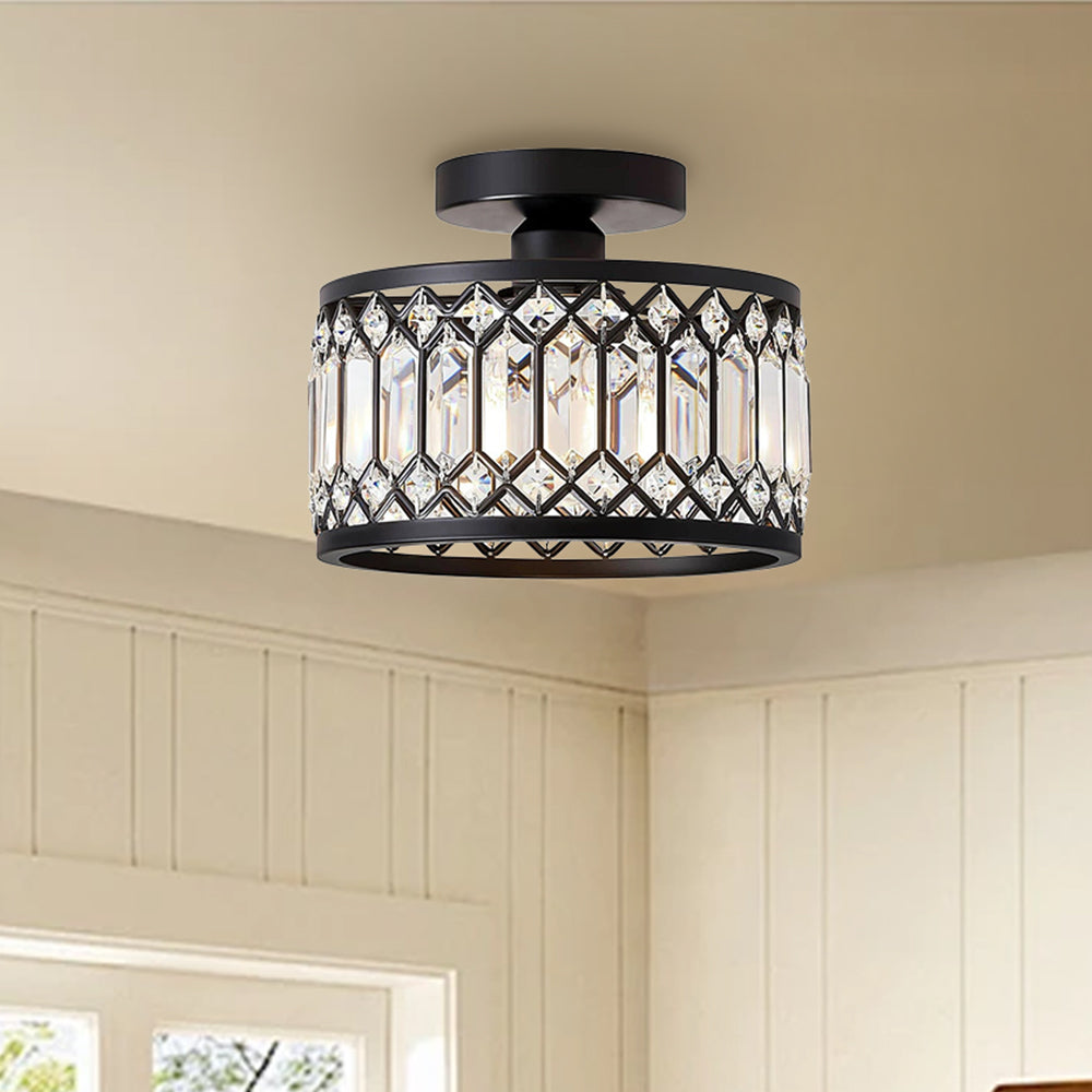 Contemporary Crystal Shade Ceiling Lighting