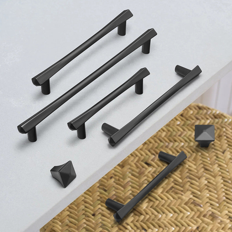 European Design Classic Black Cabinet Handles