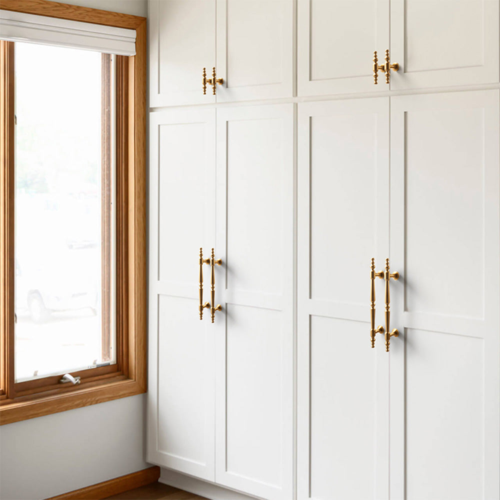 Elegant Sleek Gold Kitchen Cabinet Handle