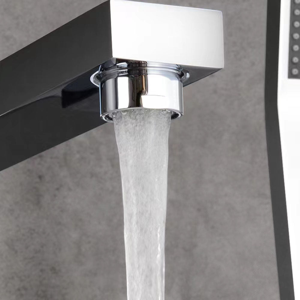 Modern 3 Holes Hot and Cold Bathroom Basin Taps_Chrome