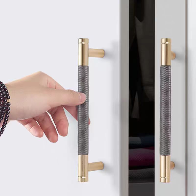 Aluminum Alloy Knurled Bar Pull Handles