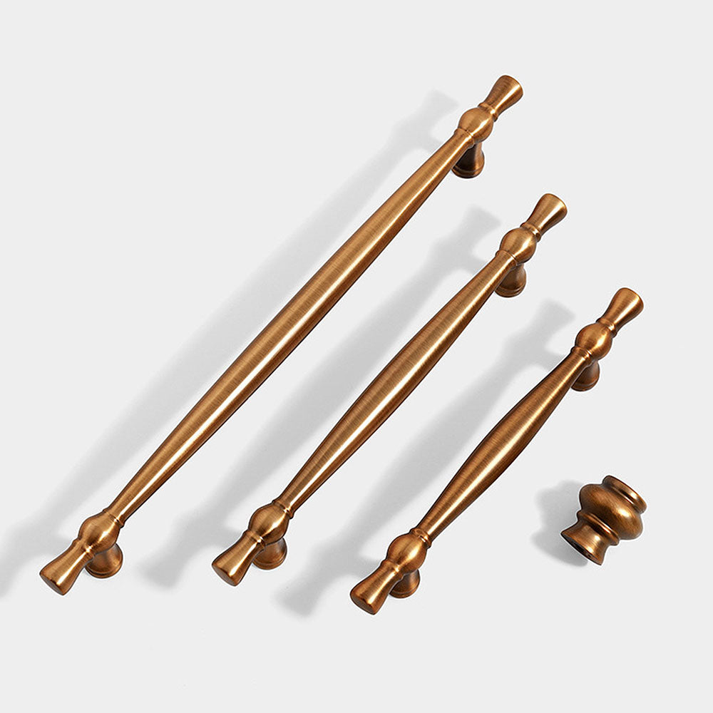 Simple Retro Gold Zinc Alloy Cabinet Handles And Drawer Knobs