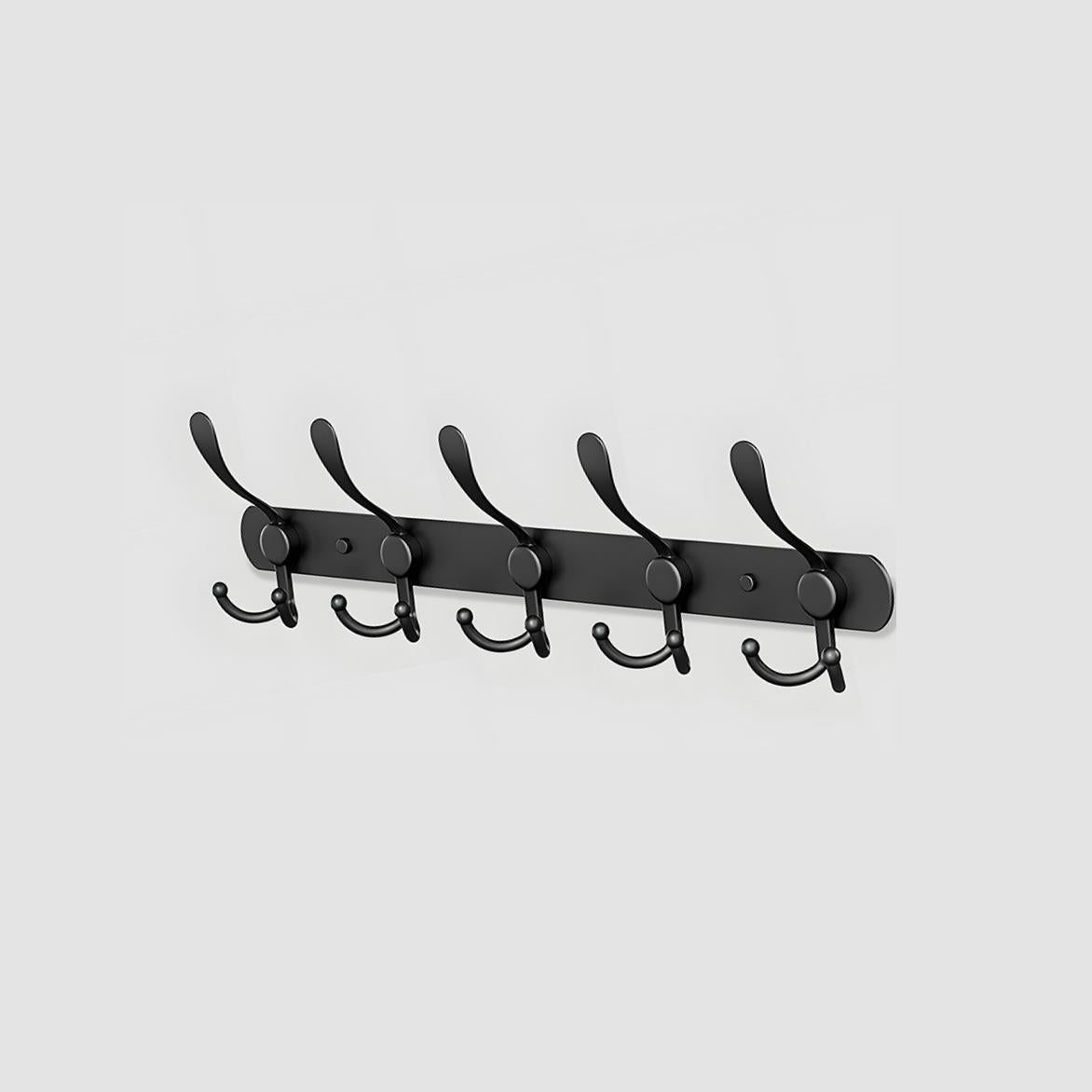 Black Retro Entrance Wall Coat Hat Hook