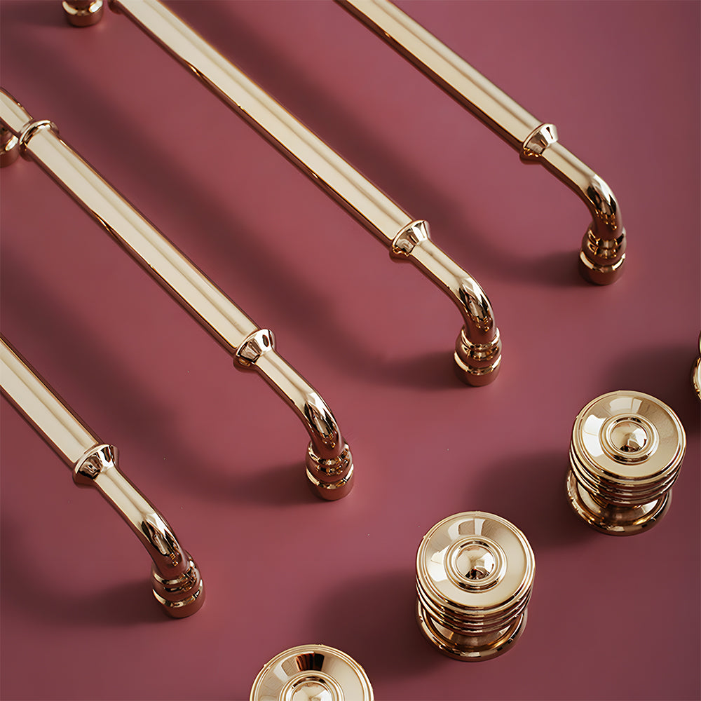 Luxury Brass Wardrobe Kitchen Handles And Knobs