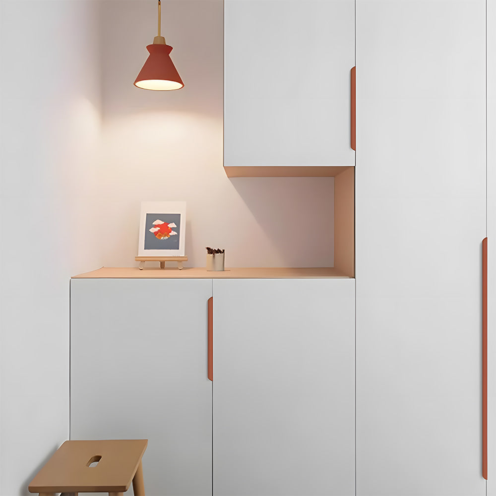 Long Simple Multicolored Invisible Cabinet Drawer Handle