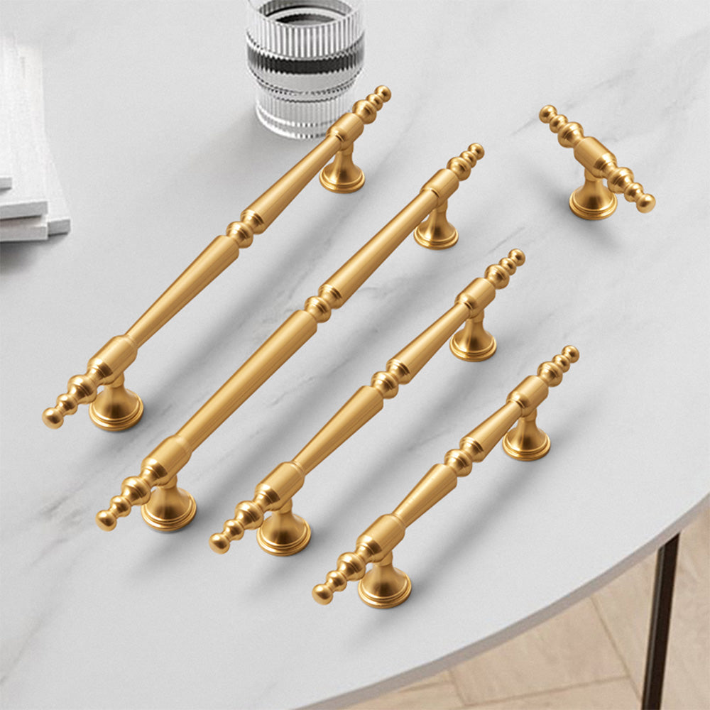 Elegant Sleek Gold Kitchen Cabinet Handle