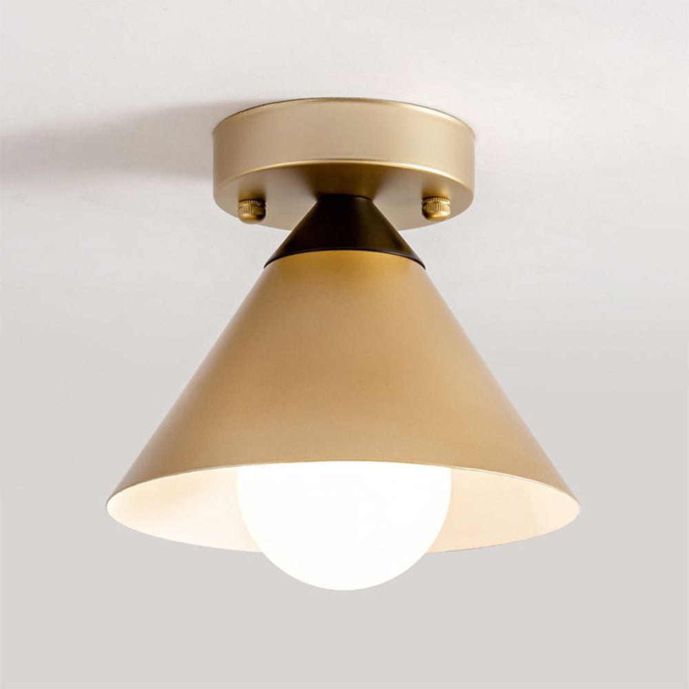 Modern Gold Flush Ceiling Light