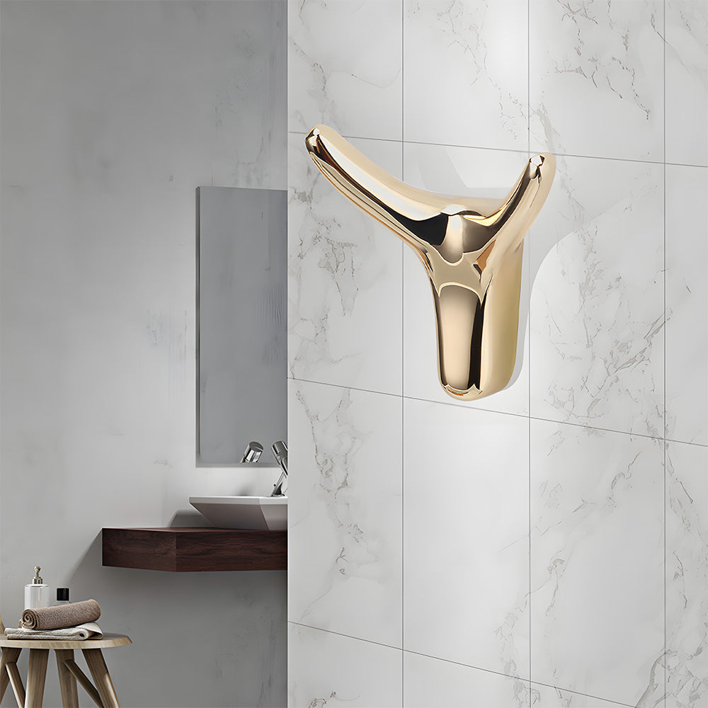 Modern Cute Metal Antler Coat Single Hook