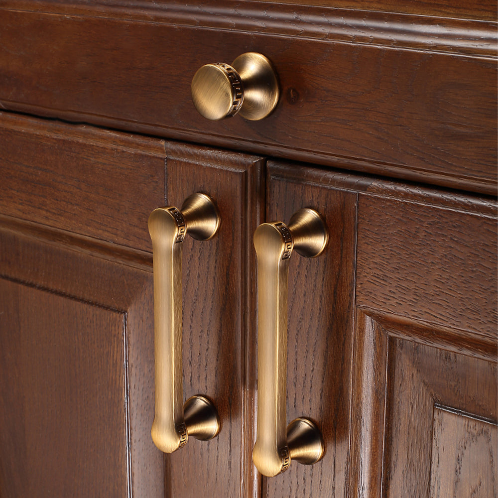 Vintage Bronze Brushed Brass Cabinet Door Handles