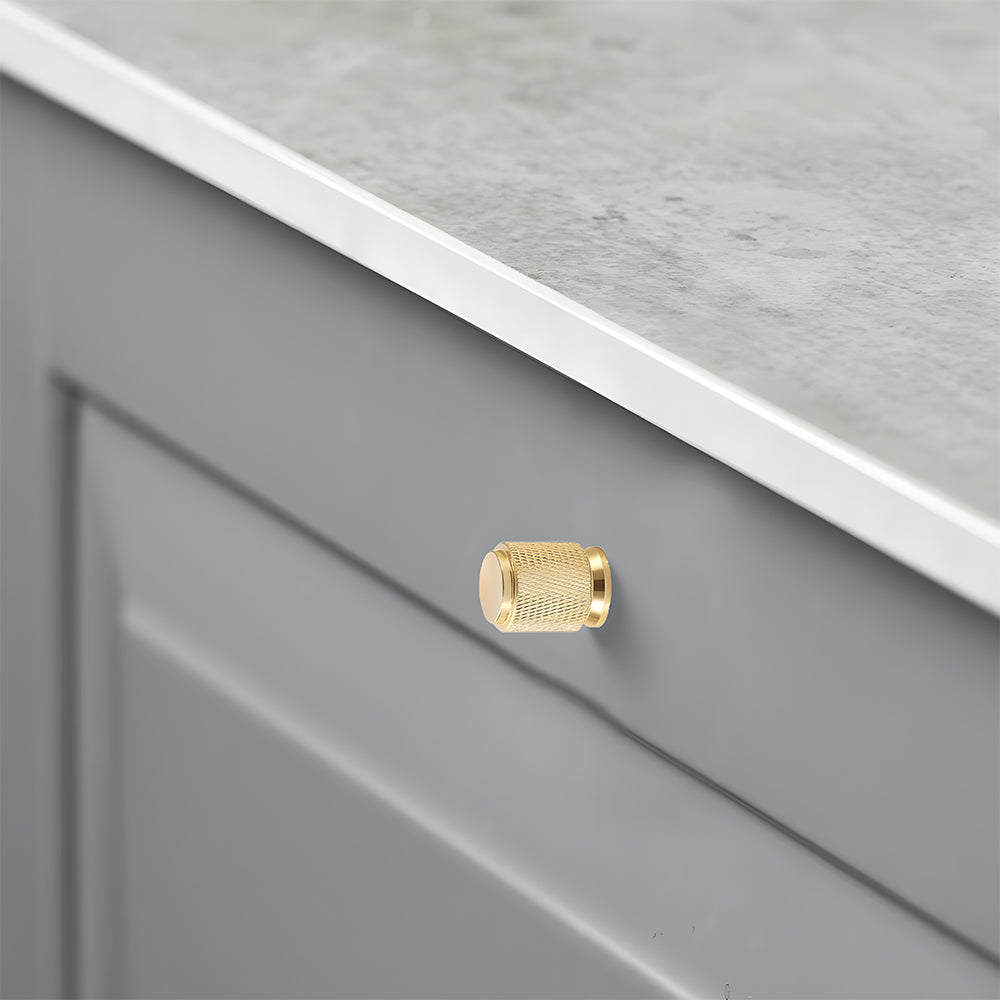 Aluminum Alloy Cabinet Doors Knurled Handles