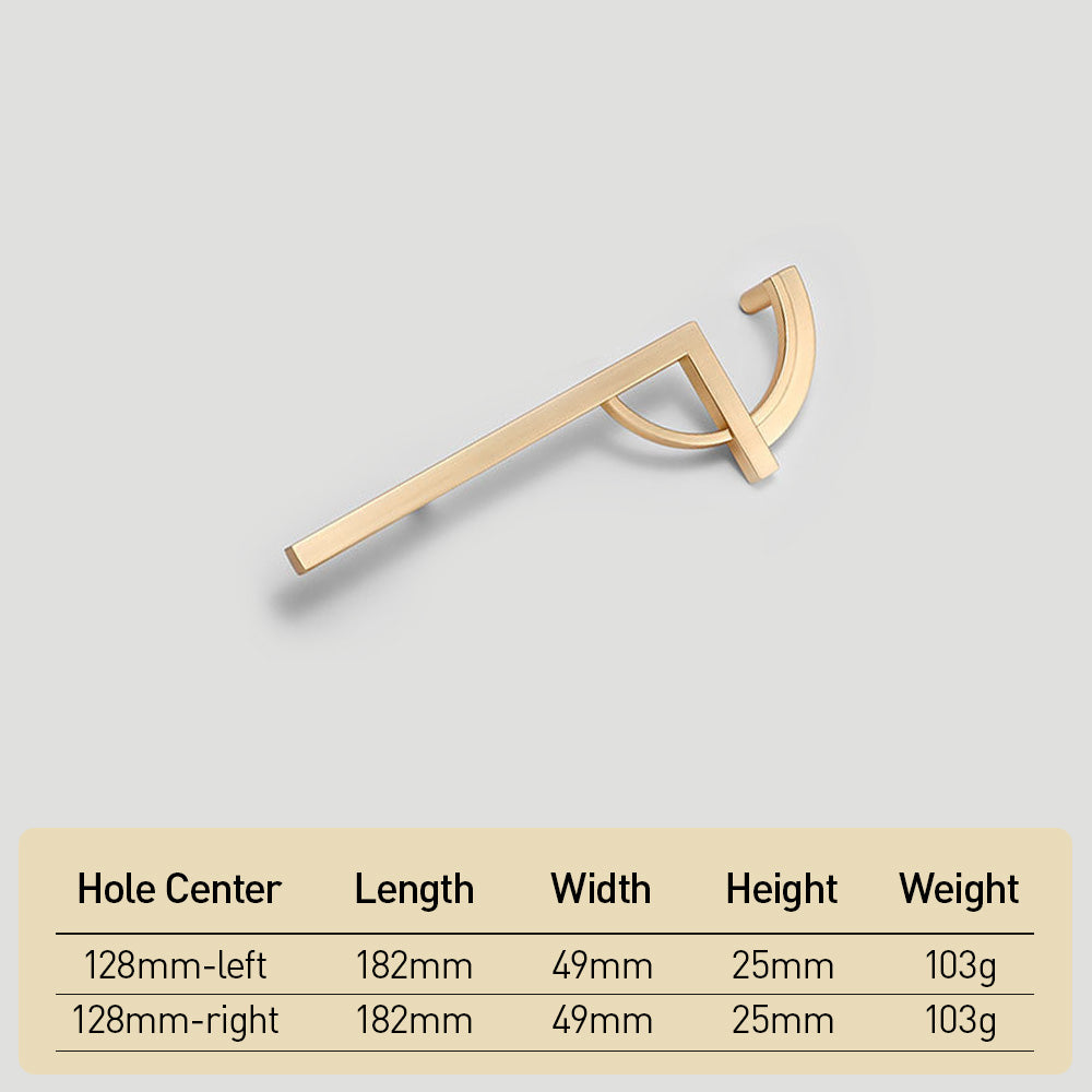 Unique Gold Paired Cabinet Pull Handles