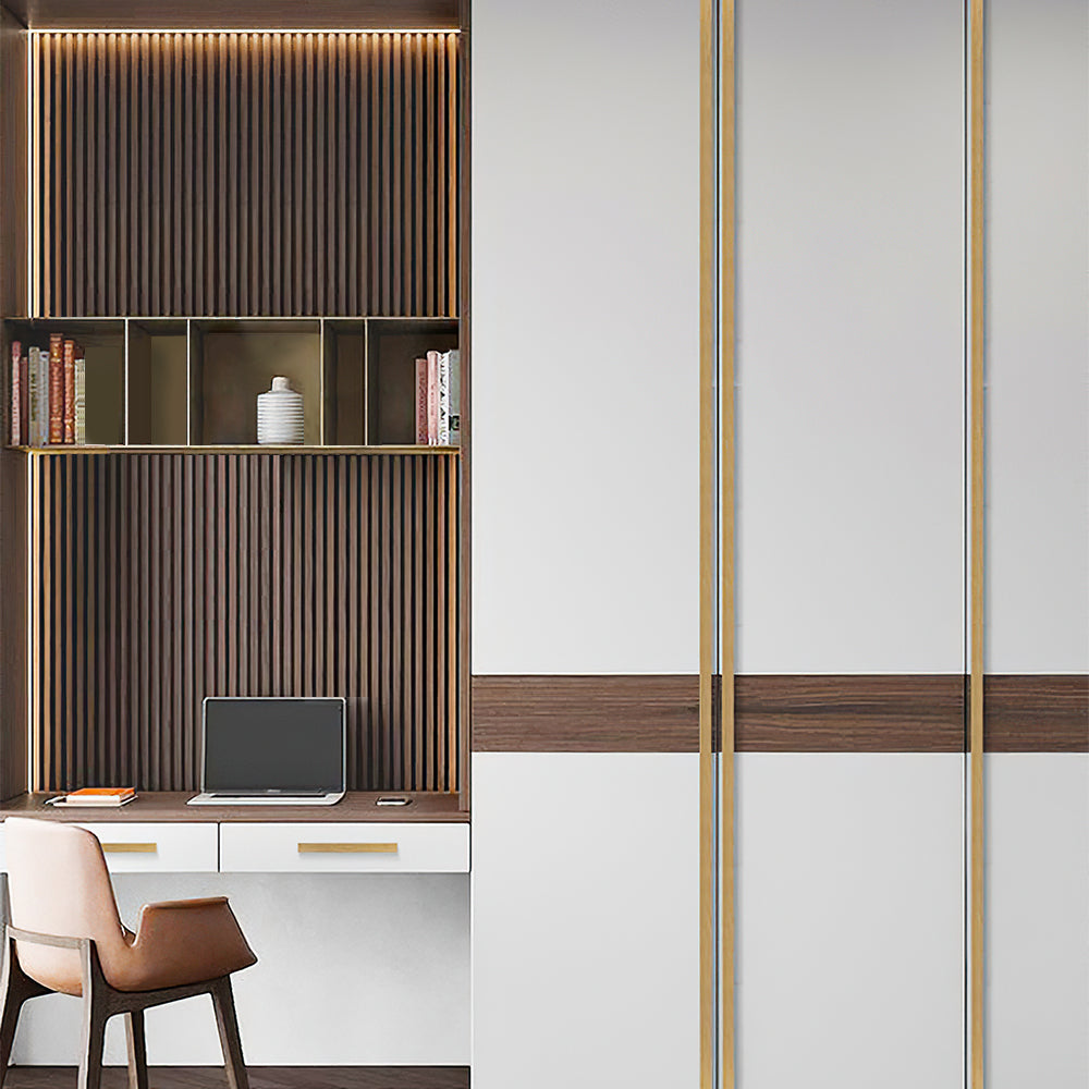 Gold Minimalist Classic Long Edge Cabinet Handles