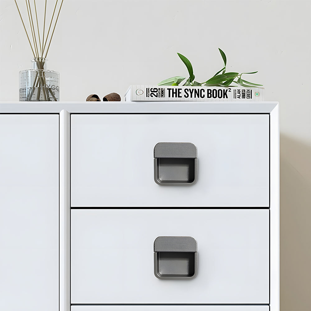 Stylish Metal Recessed Sliding Door Concealed Handles