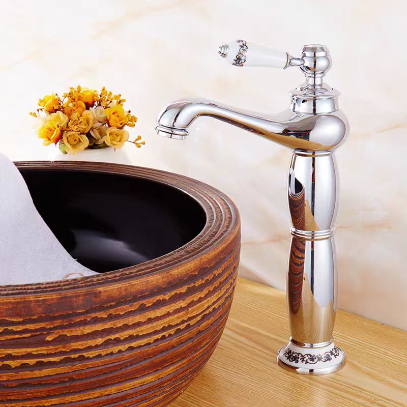 Traditional Solid Brass Single Hole Basin Tap_Chrome
