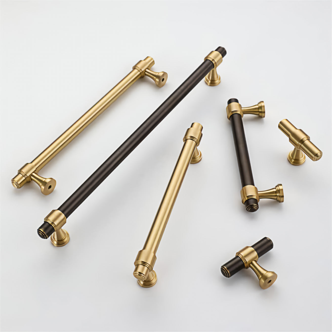 Gold&Black Drawer Kitchen Cupboard Handles