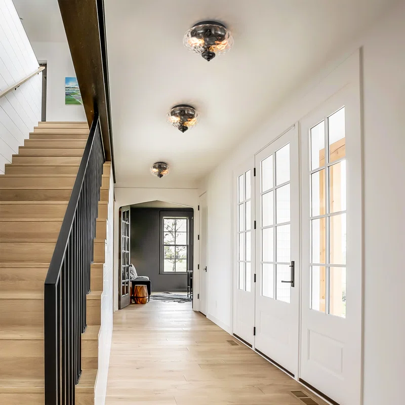 Glass Shade Ceiling Light