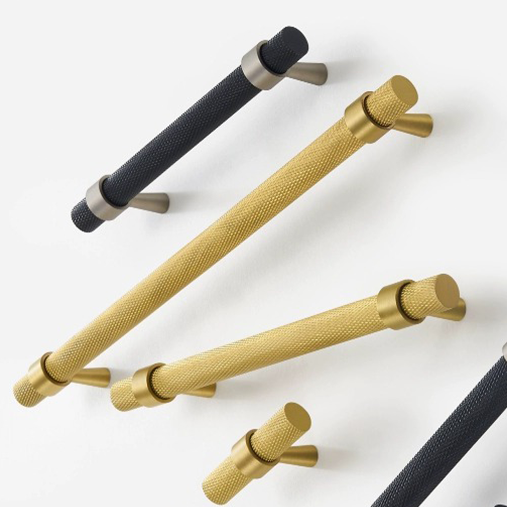 Goldenwarmuk Black Matte Brass Decorative Handles Modern