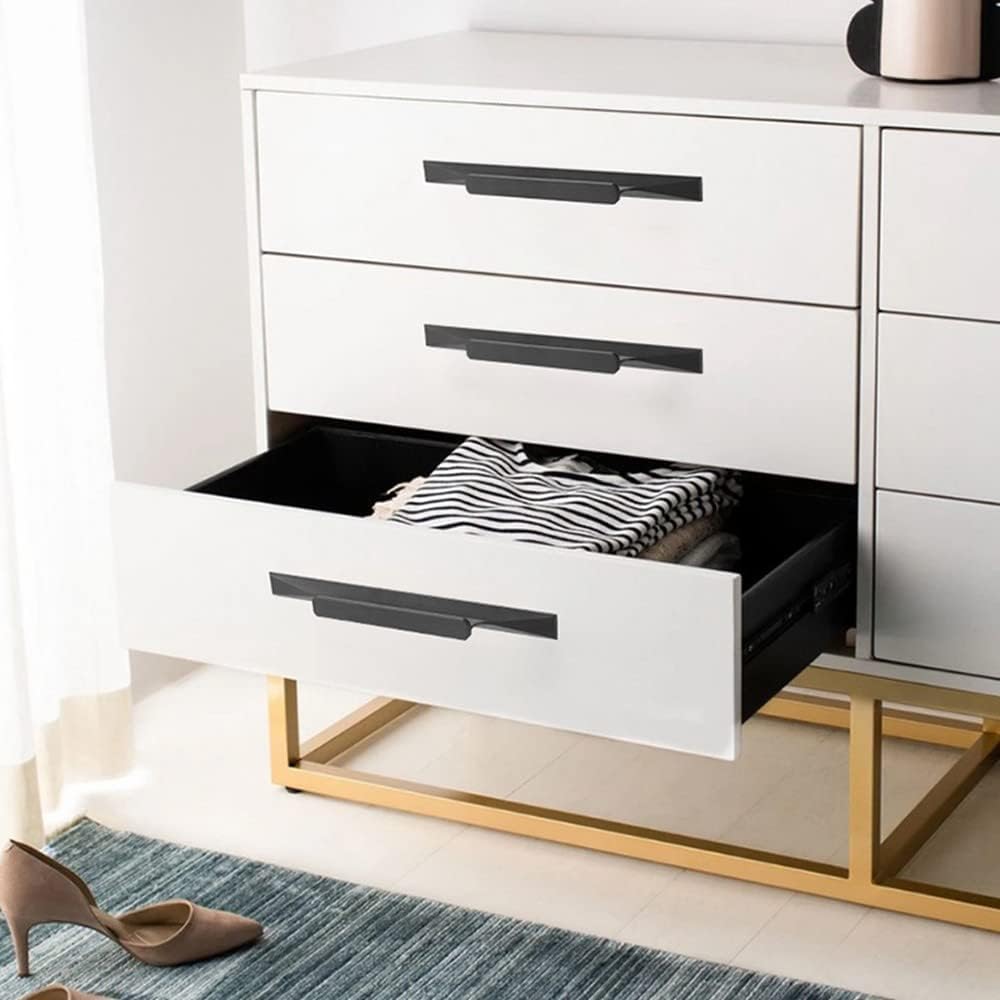 Modern Minimalist Finger Edge Pull Cabinet Handles