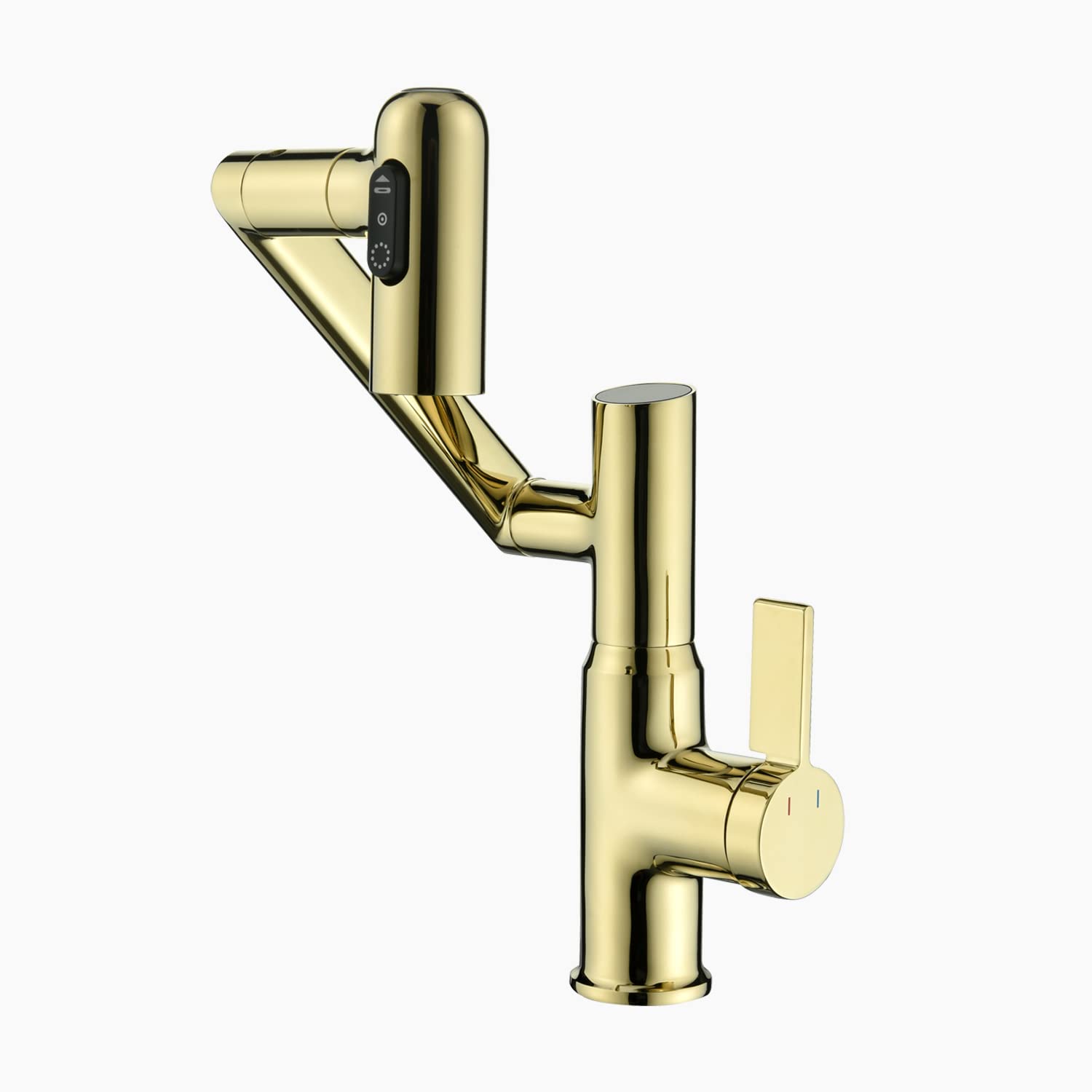 Intelligent Digital Display Hot And Cold Basin Tap_Gold