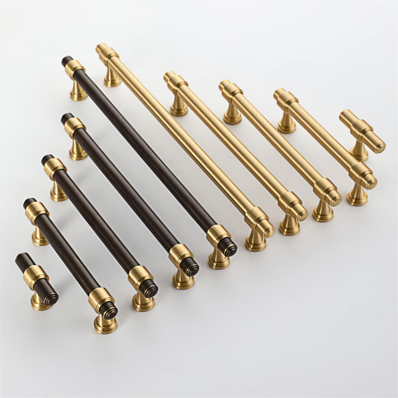Gold&Black Drawer Kitchen Cupboard Handles