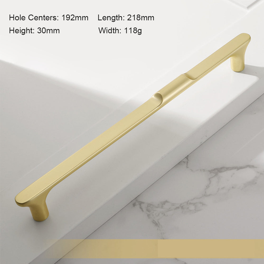 Modern Zinc Alloy T Bar Square Cabinet Pulls