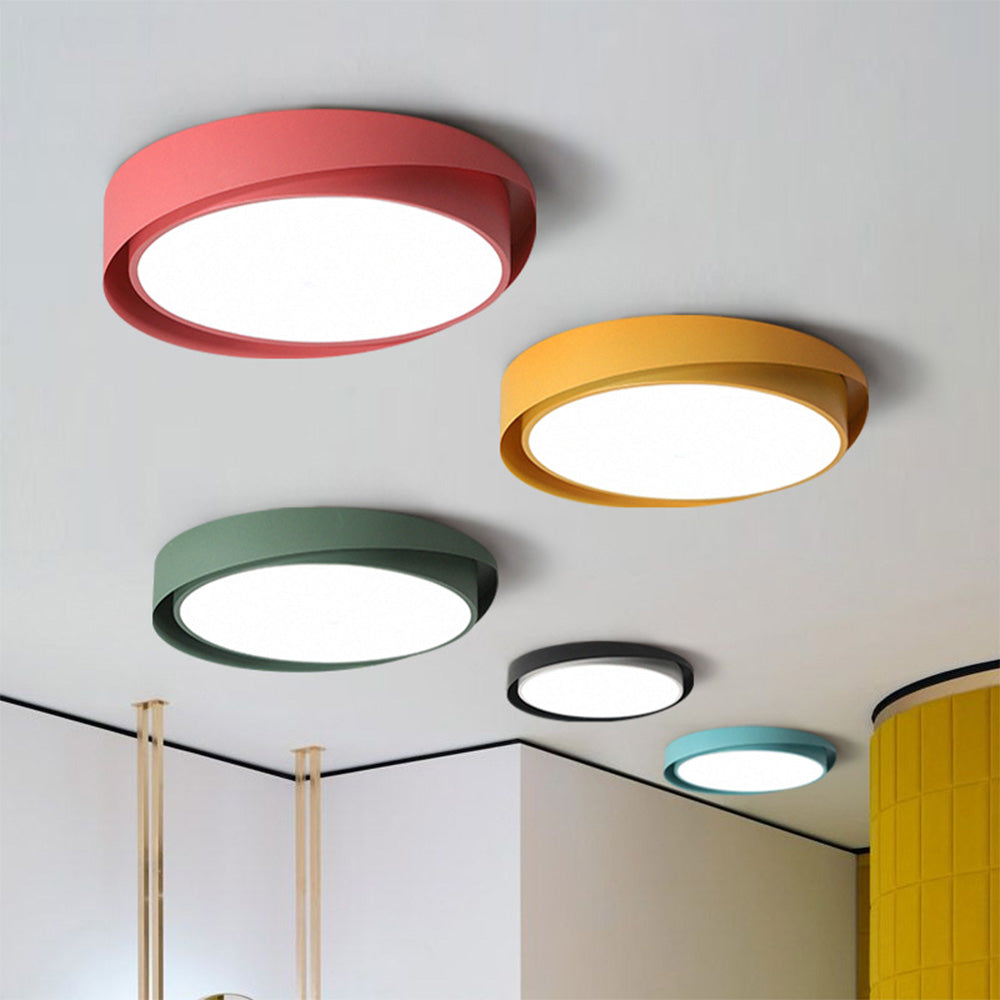 Colorful Contemporary Round LED Ceiling Lights
