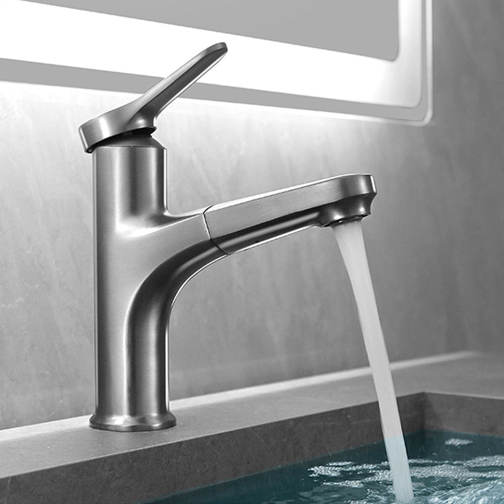 GoldenwarmUK Basin Taps Single Handle Bathroom Faucets Pull Out Hot and ...