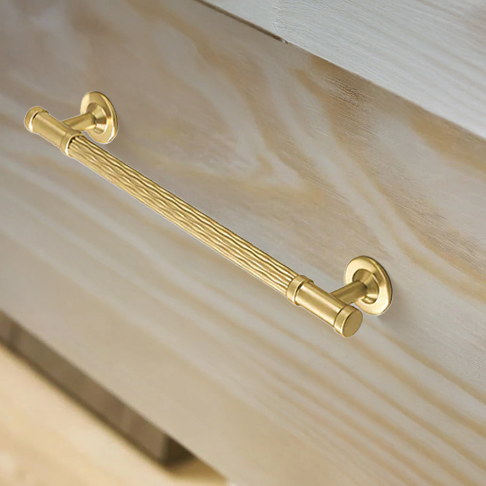 Fashionable Gold Textured Kitchen Cabinet Handles