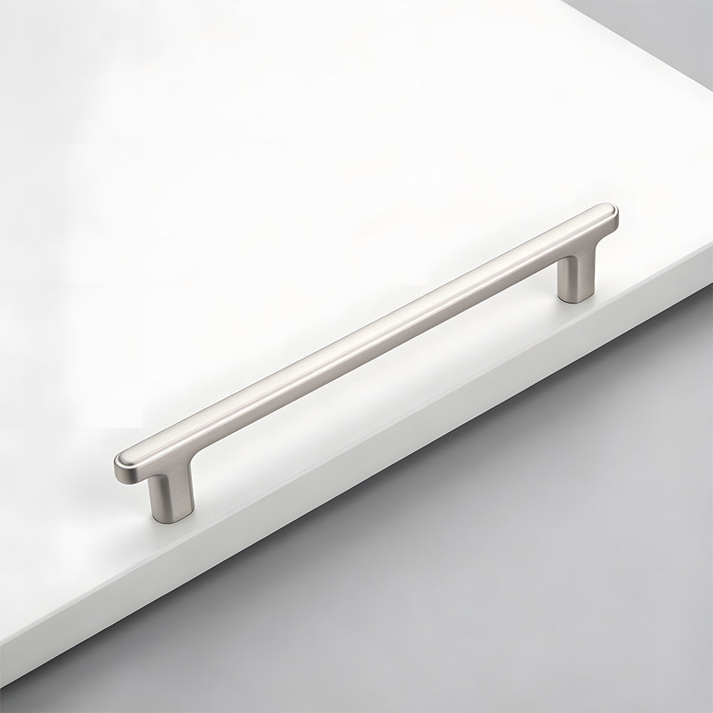Modern Zinc Alloy T Bar Knobs & Grooved Bar Cabinet Pulls
