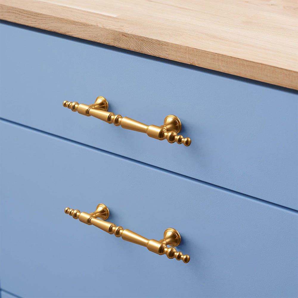 Elegant Sleek Gold Kitchen Cabinet Handle