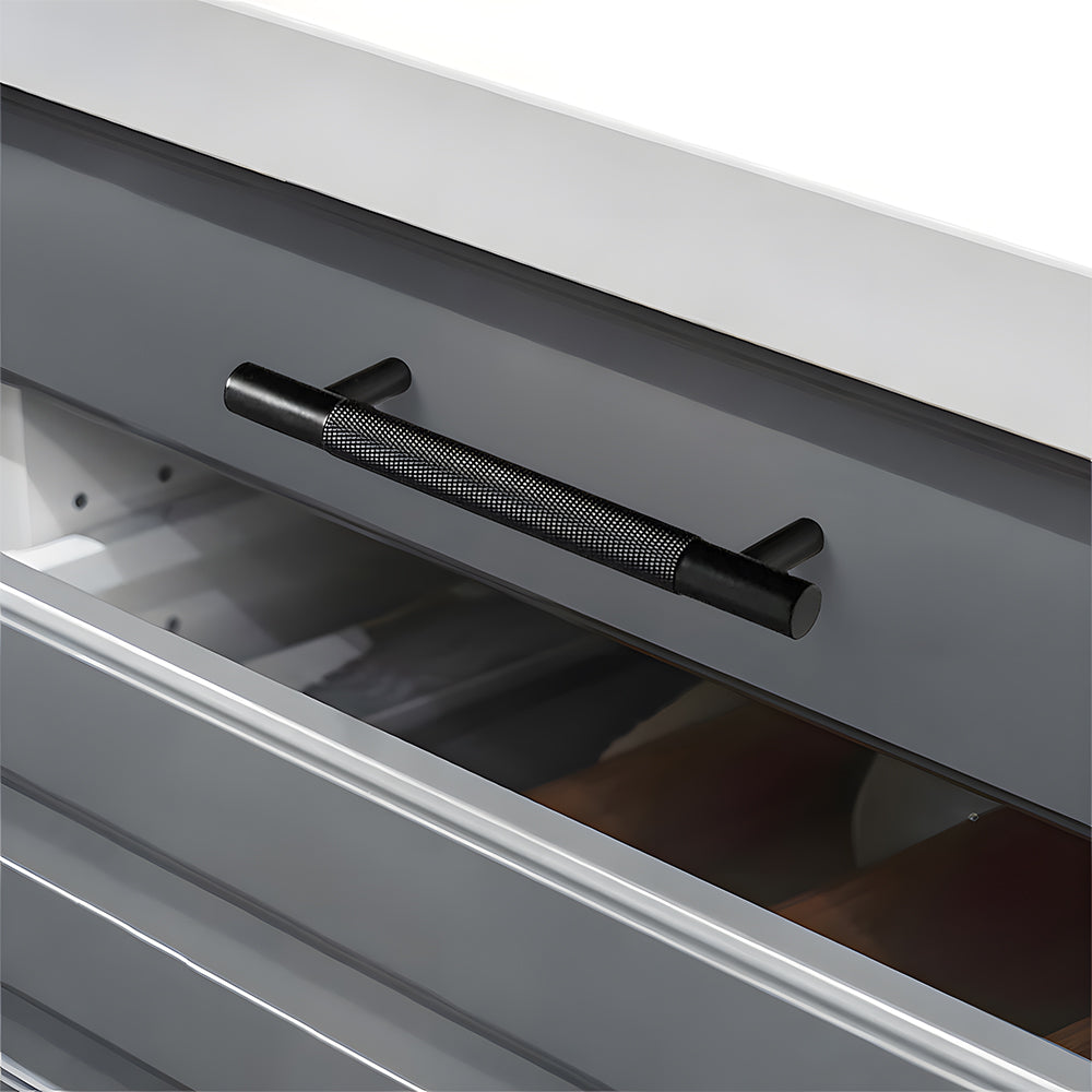 Aluminum Alloy Cabinet Doors Knurled Handles