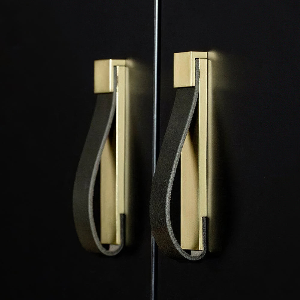 Children's Room Anti-collision Leather Wardrobe Handle