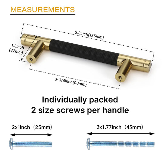 Black&Gold Kitchen Cabinet Pulls