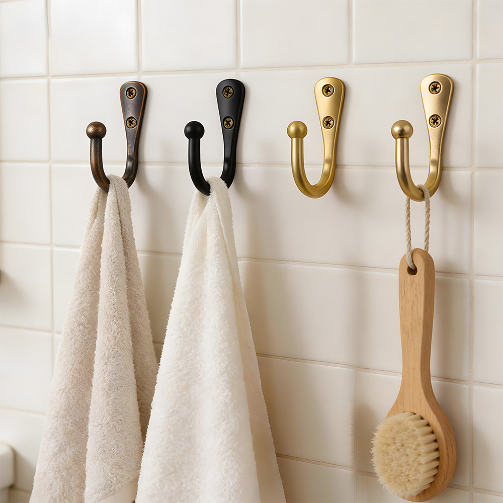 Traditional Ball-Top Solid Brass Wall Hook