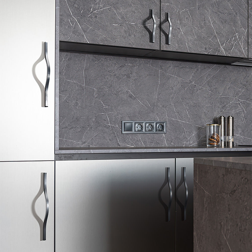 Stylish Aluminum Alloy Kitchen Furniture Cabinet Handles