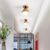 Modern Gold Flush Ceiling Light
