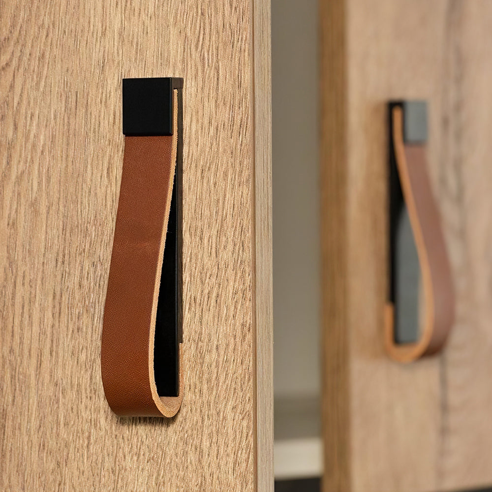 Children's Room Anti-collision Leather Wardrobe Handle