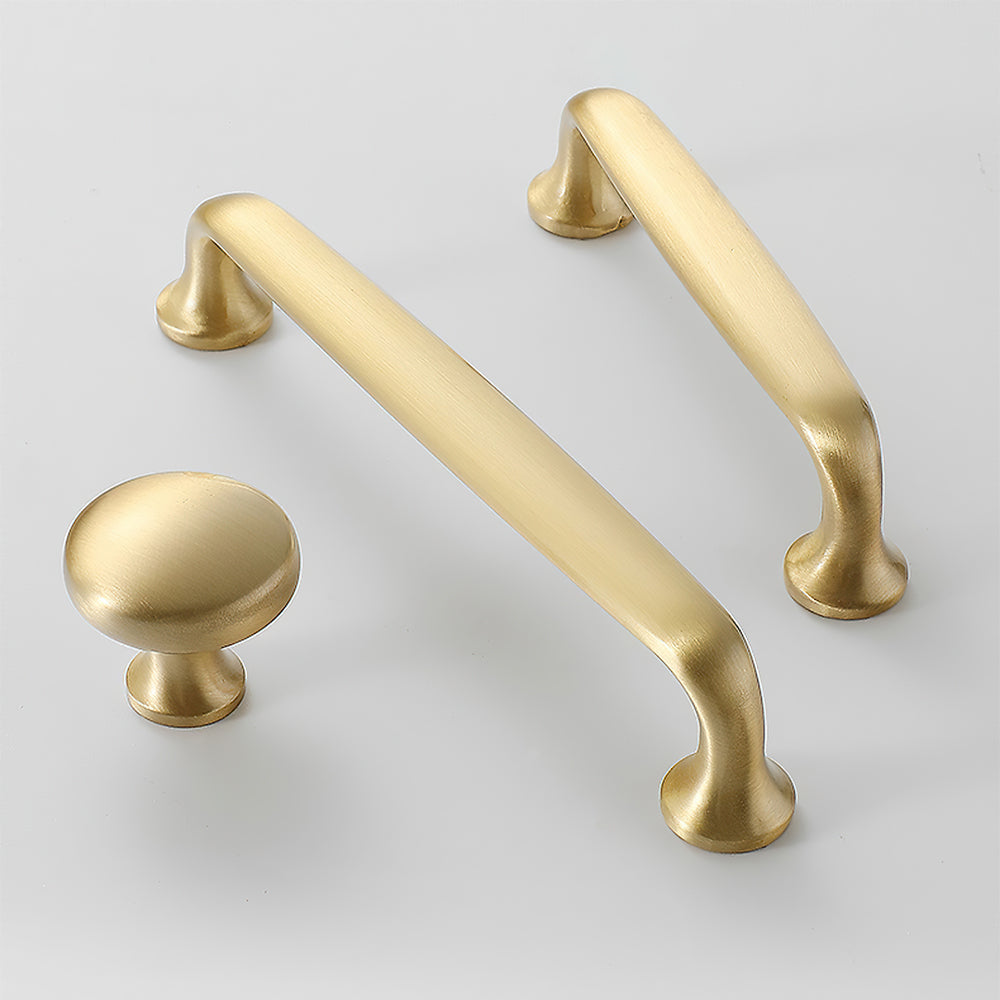 Modern Decorative Brass Cabinet Handles And Knobs For Kitchen