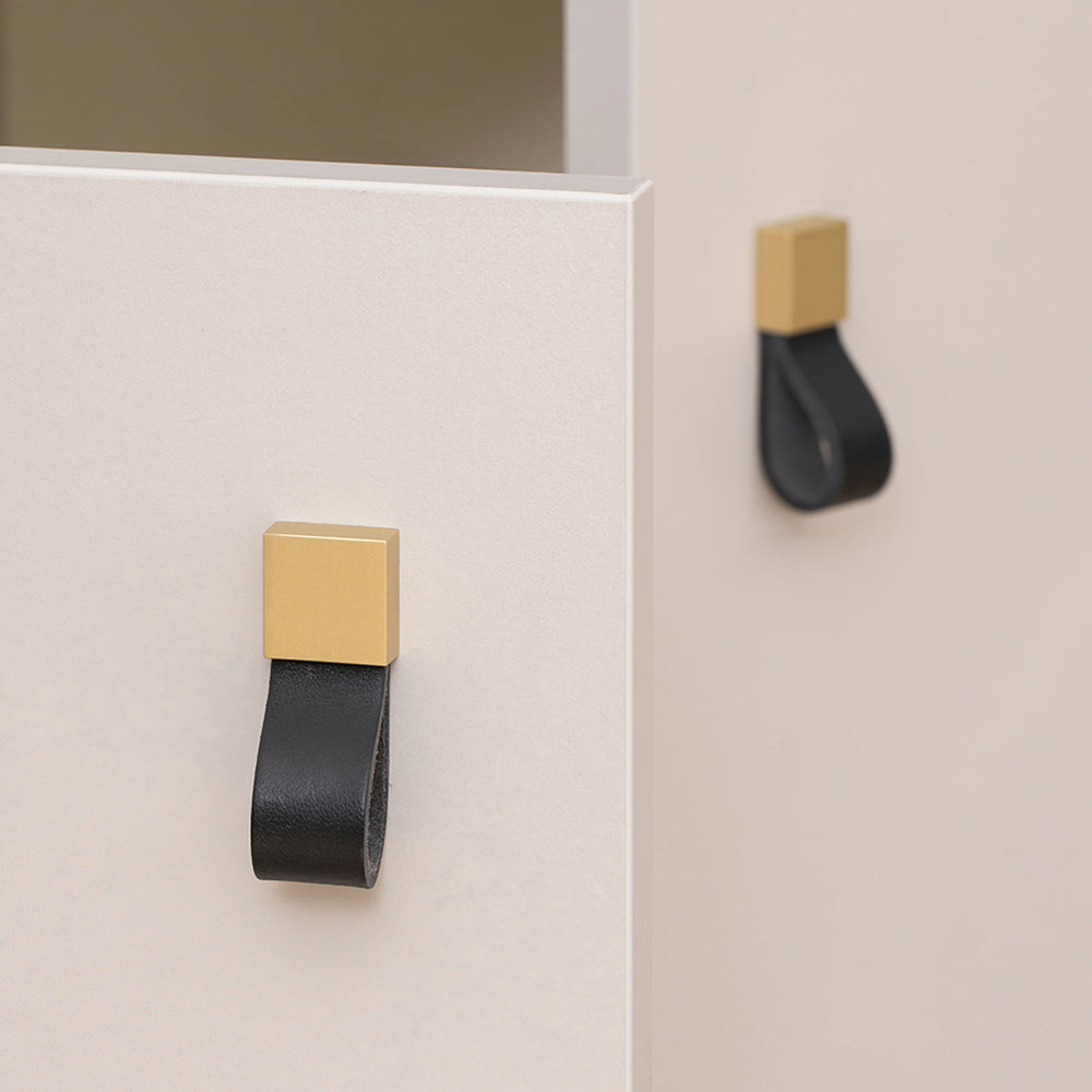 Children's Room Anti-collision Leather Wardrobe Handle