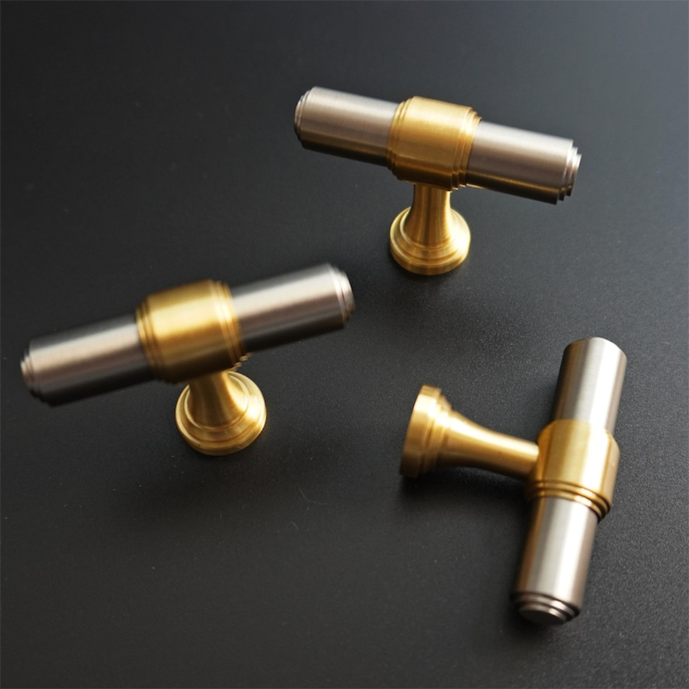 Gold&Black Drawer Kitchen Cupboard Handles