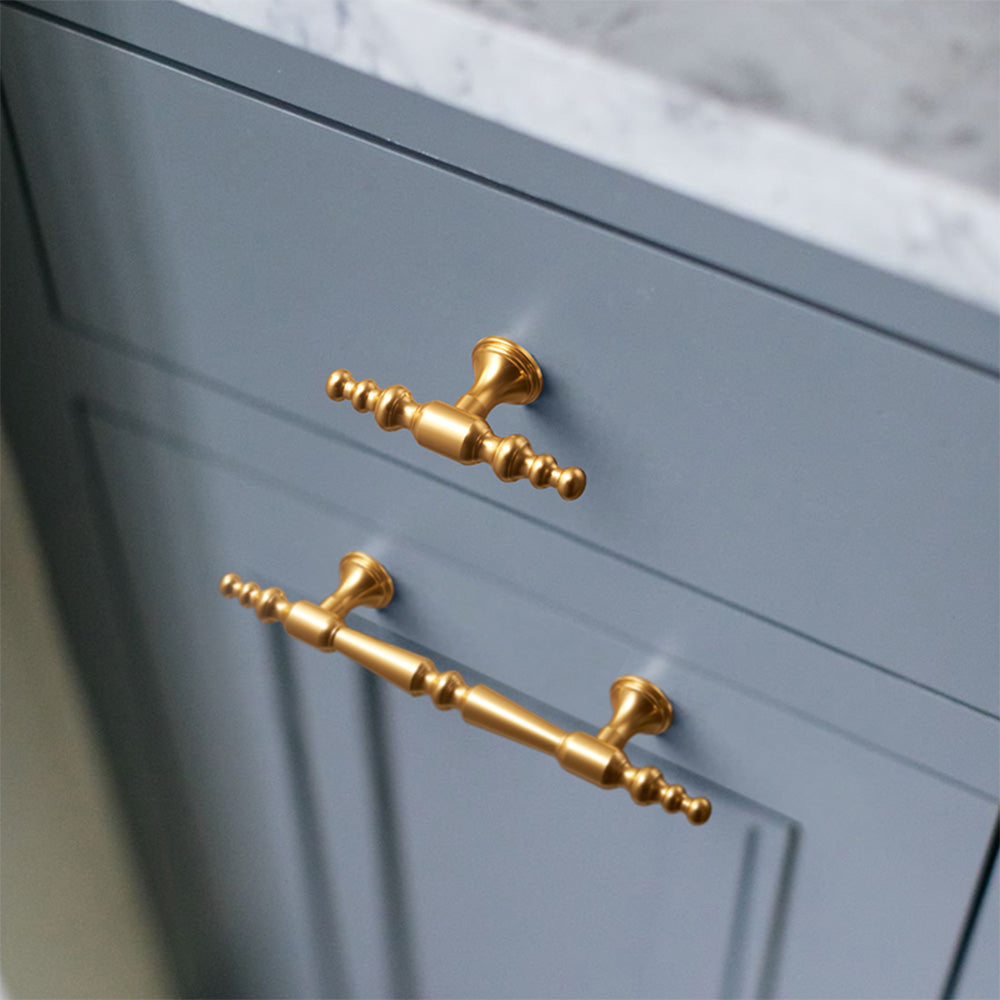 Elegant Sleek Gold Kitchen Cabinet Handle
