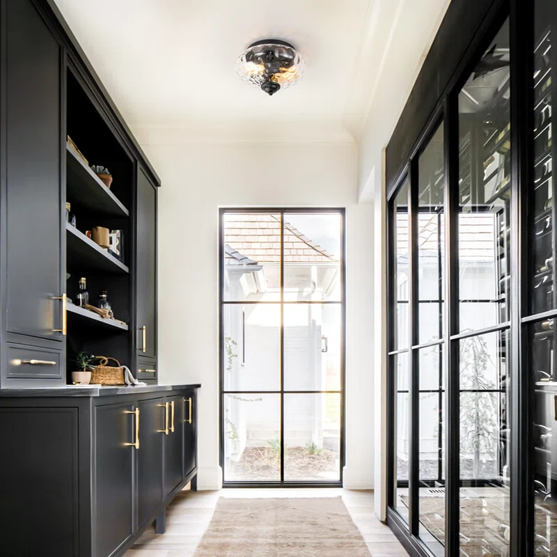 Glass Shade Ceiling Light