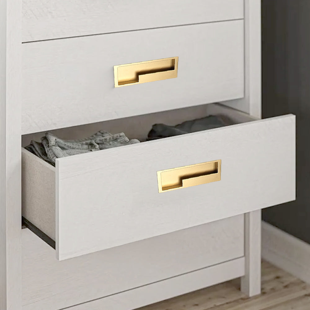Left Right Hidden Slotted Recessed Handles